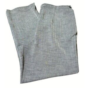 Sag Harbor Petite Women's Pants Size 14P Gray & White Herringbone